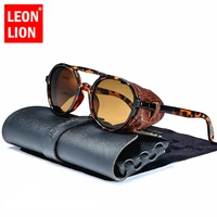 leonlion luxury punk sunglasses men 2022 vintage glasses for menwomen luxury brand eyewear men punk retro lunette soleil homme