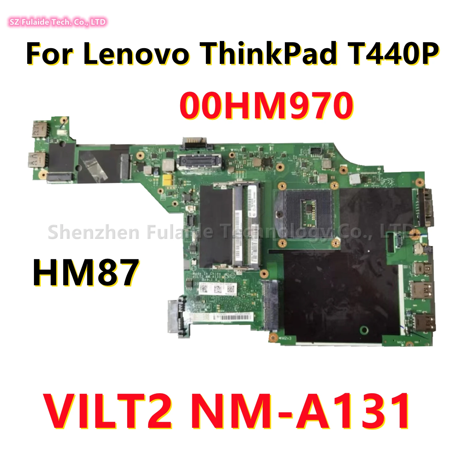 Материнская плата VILT2 для ноутбука Lenovo ThinkPad T440P, материнская плата HM86 DDR3 00HM970 100% протестирована
