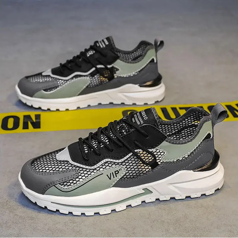 

Сетчатые дышащие мужские кроссовки, модная универсальная повседневная обувь, удобные амортизирующие, разные цвета, лето