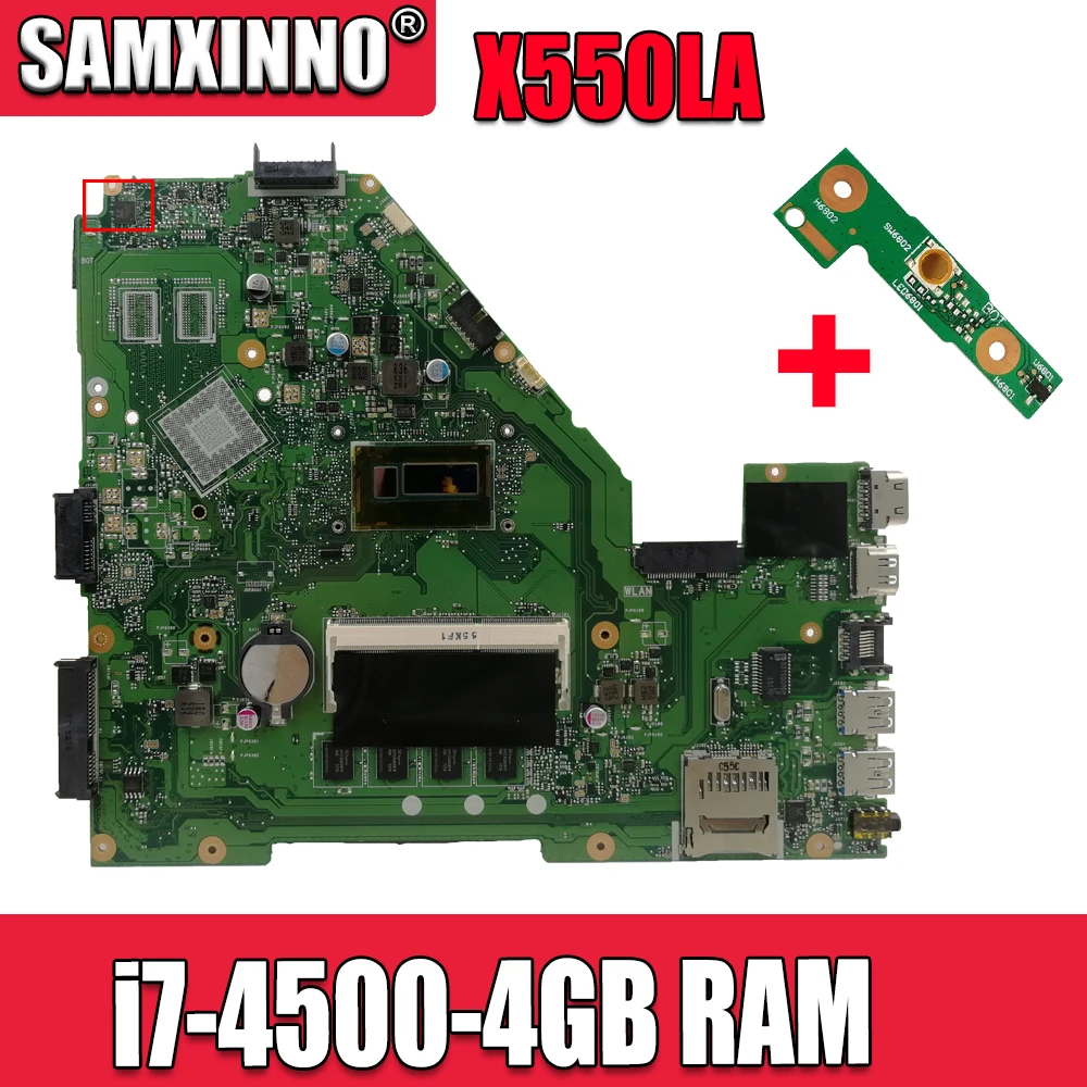 

X550LA Motherboard i7-4500-4GB RAM For Asus A550L A550LN R510L R510LN laptop Motherboard X550LA Mainboard X550LA Motherboard