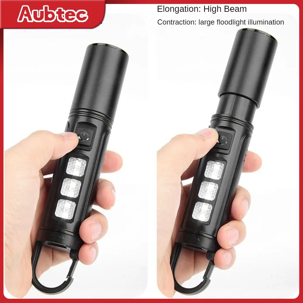 

Фонарик для кемпинга, белый Акулий плавник, охлаждающее мощное искусственное освещение, Ультратонкий материал, Usb зарядка, срок службы, водонепроницаемый, черный