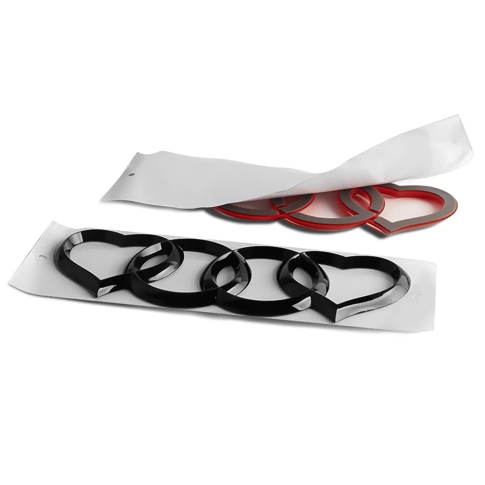 2024 автомобильная наклейка с логотипом в виде сердца любви задняя этикетка