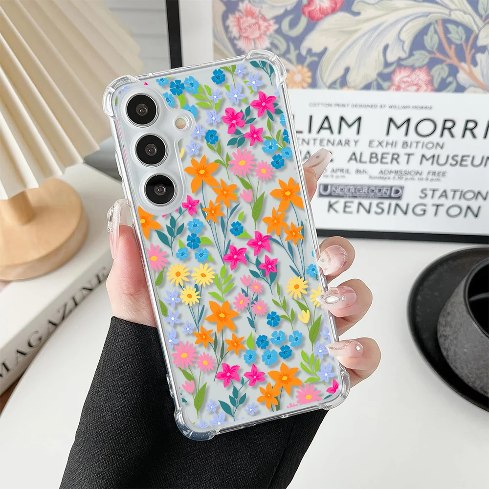 Цветные цветы для Redmi NOTE 10 11 S 12 PRO Plus 13Pro 6 7 8 Pro 9 Promax 4G