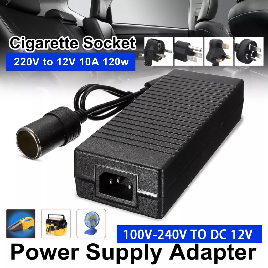 

220V to 12V Portable Power Adapter Home Hotel Lighter Socket Voltage Converter Conversion Connector Australia Plug