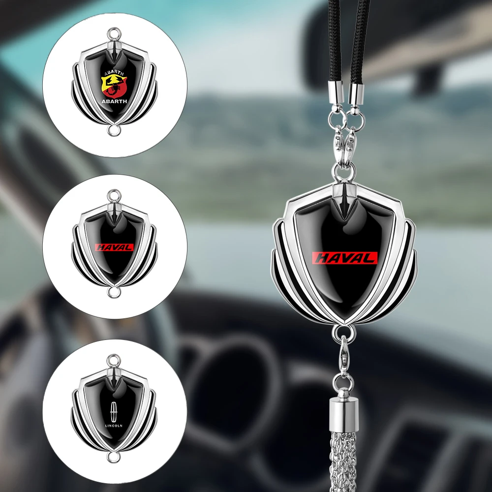 Металлическое зеркало заднего вида с логотипом автомобиля подвесное украшение