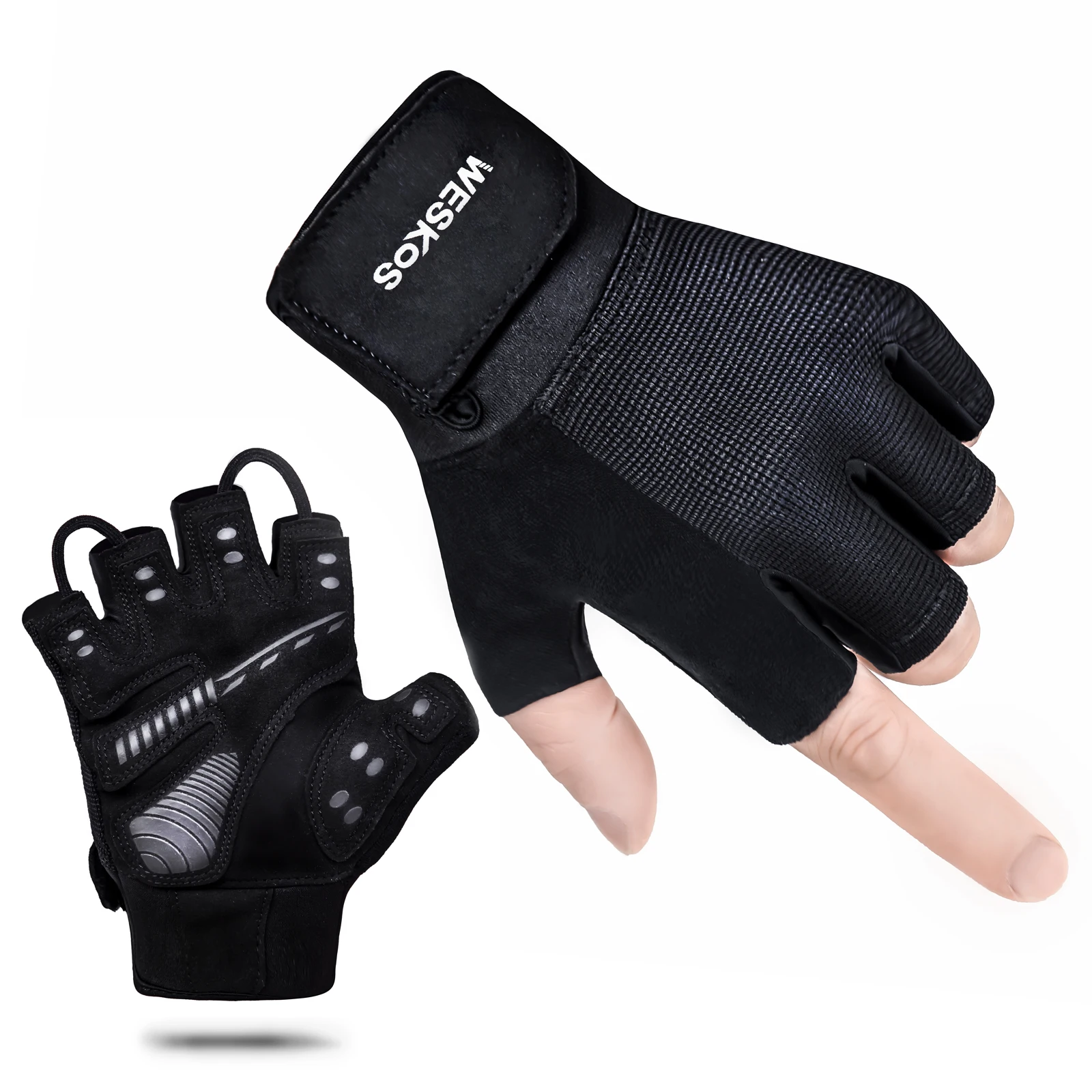 Weskos Gym Gym Fitness Gloves weightlifting exercise men's and women's Gloves