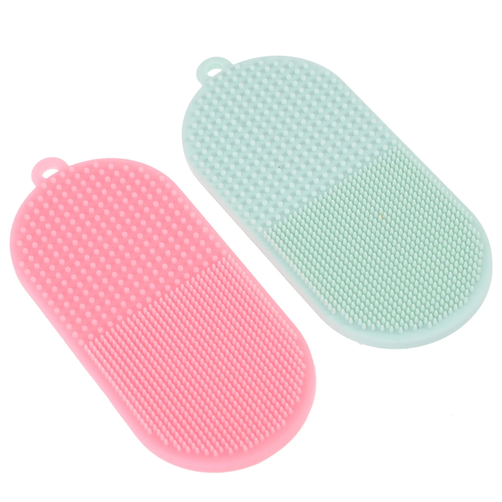 

2pcs Scrubber Silicone Cleansing Exfoliator Blackhead Pore Pad Brush for Deep Cleaning Skin Care