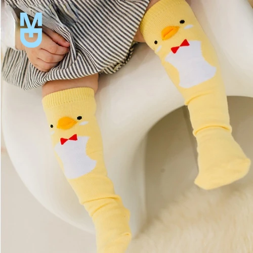 

New 3 Colors Baby Socks Kid Girls Boys Toddler Socks Leg Cute Animals Cotton Knee High Socks Baby Care 0 - 24 Months