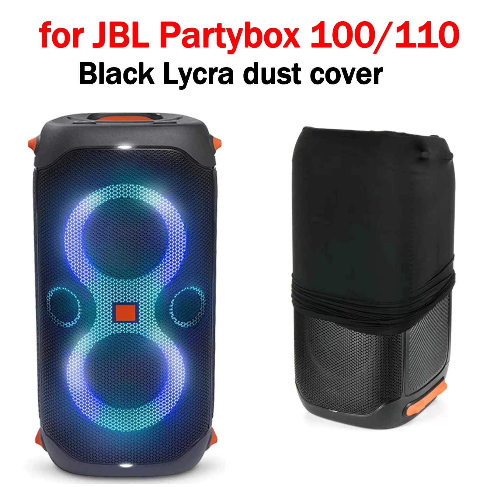 Фото Защитный чехол для колонок Tronsmart, эластичный чехол из лайкры для JBL Partybox 100/110, пылезащитный, индивидуальный размер. №4