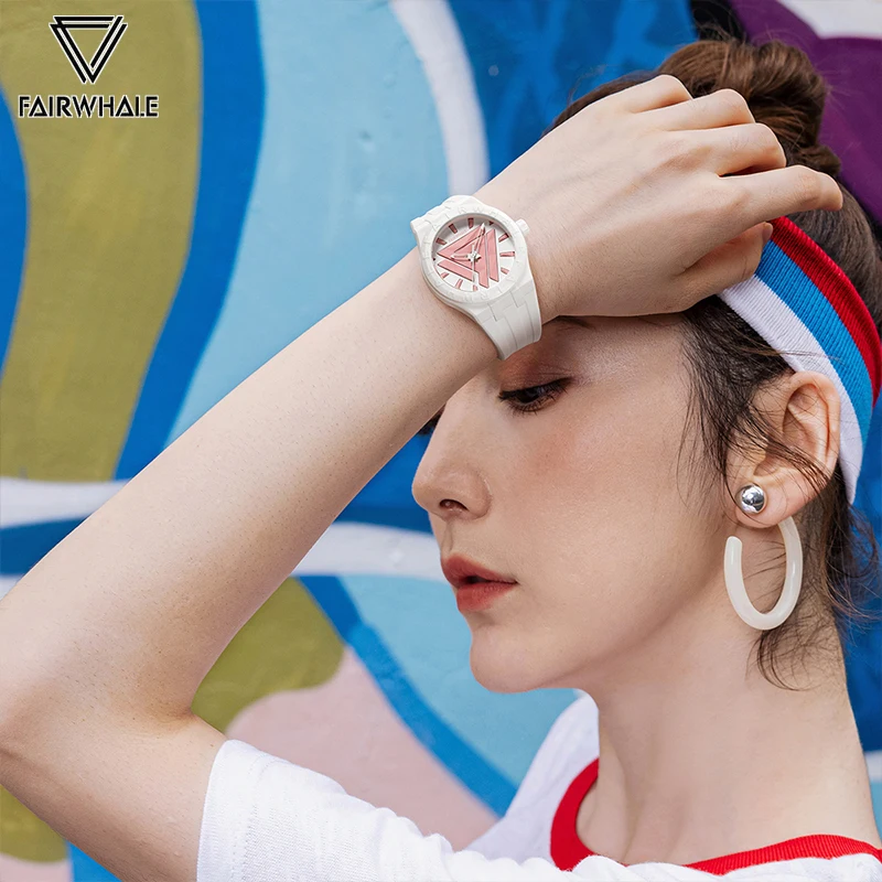 Famous Brands Mark Fairwhale Fashion Couple Watches Sports Silicone Strap Waterproof Quartz Wristwatch Lovers Free Shipping 2023