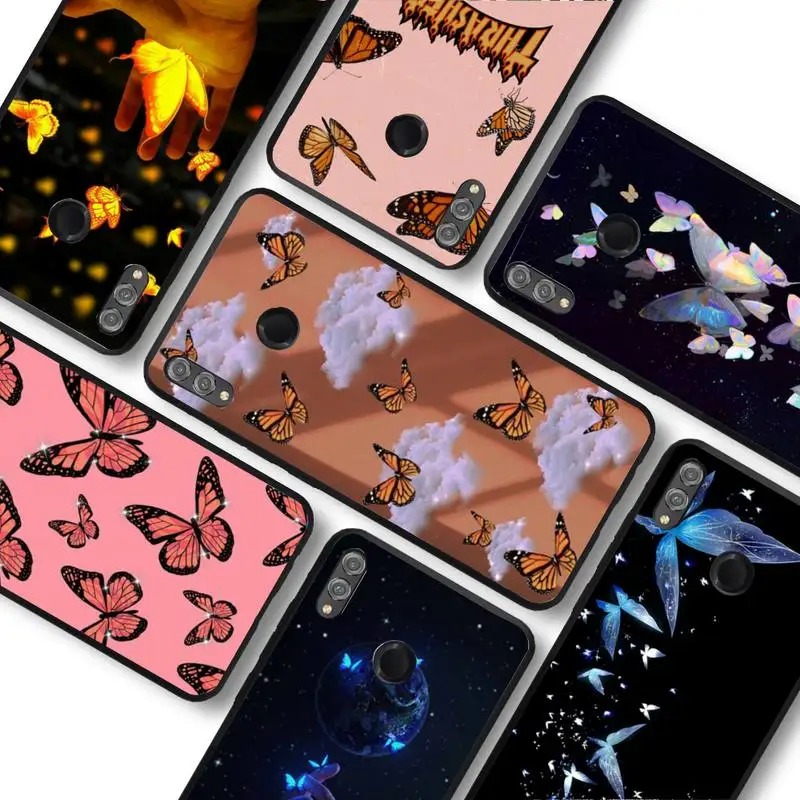 

Butterfly Phone Case For Huawei honor 10Lite 10i 20 8x 10 Funda for Honor 9lite 9xpro Back Coque