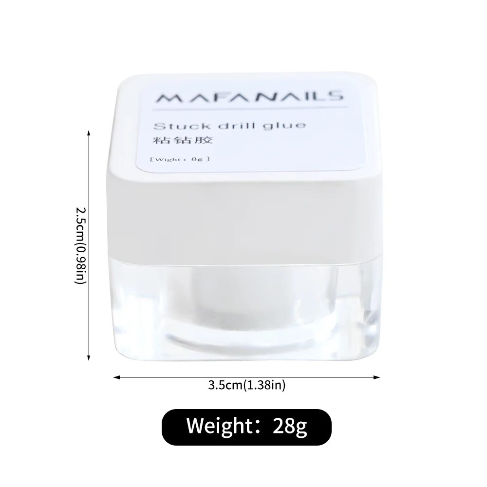 Супер клейкий клей для ногтей липкой дрели Кристальные драгоценные камни