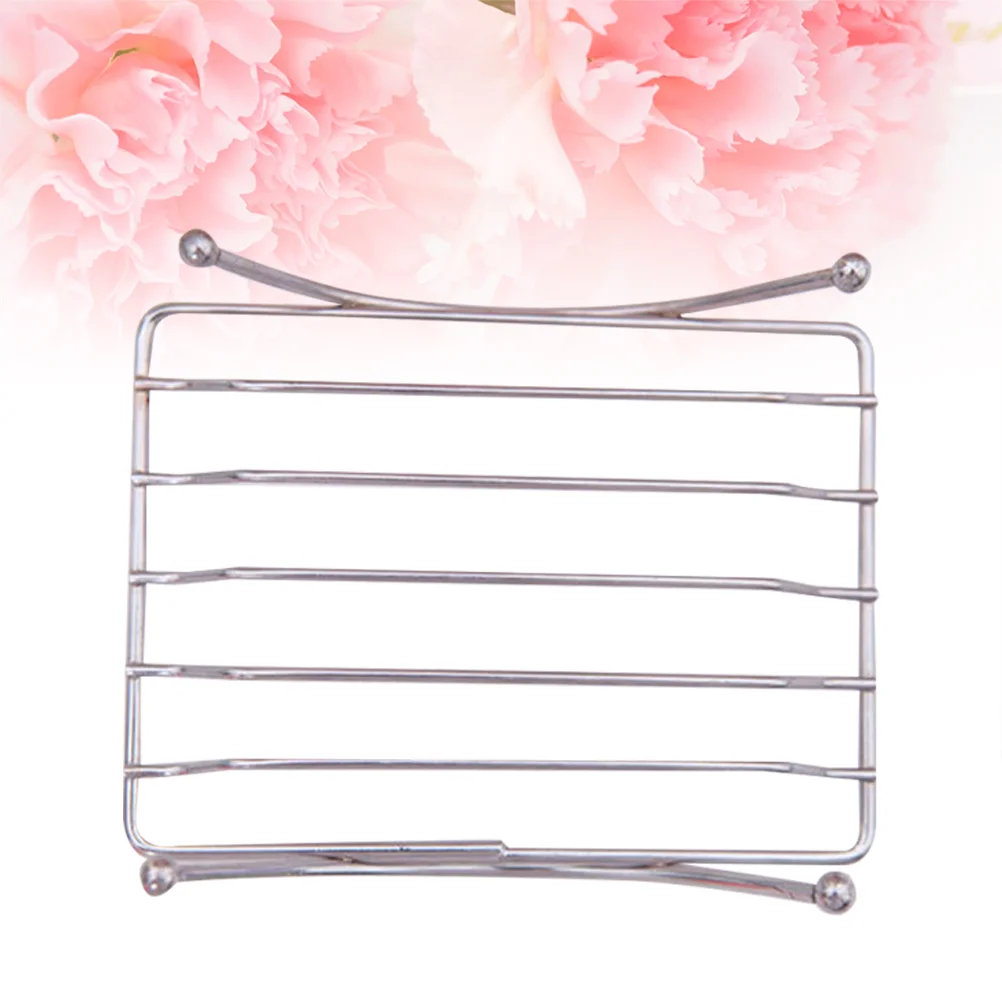 

Sliver Stainless Steel Soap Box Creative Simple Bathroom Kitchen Asphalt Storage Rack Holder