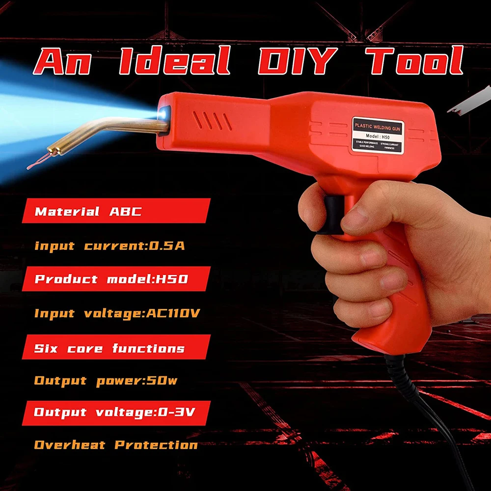 Новый пастический сварочный пистолет горячий степлер аппарат паяльник для