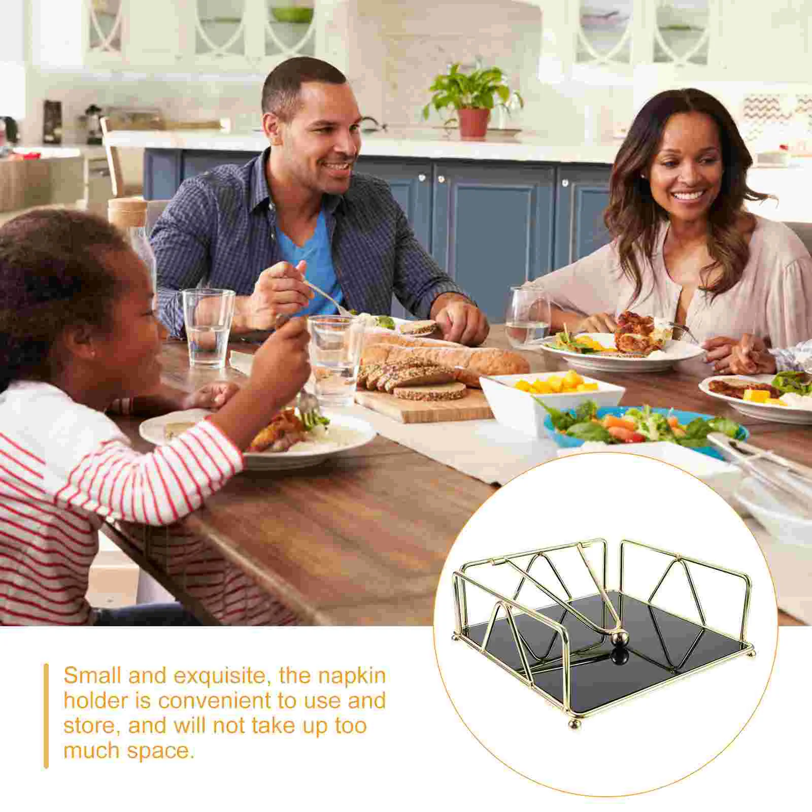 Железный держатель для салфеток настольный ящик хранения бумажных полотенец