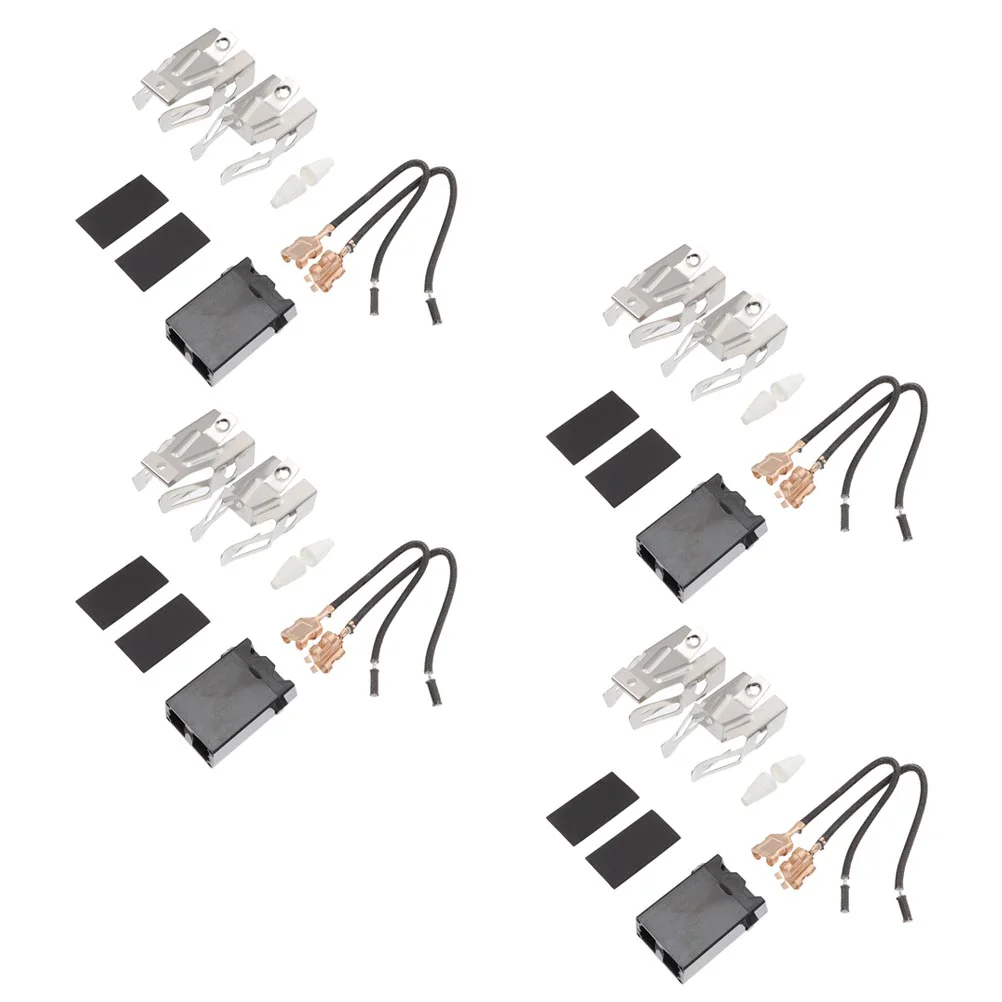 

4 Sets Water Heater Element Oven Connector Range Receptacle Burner Kit Replacement Parts Stove Surface Heating Elements