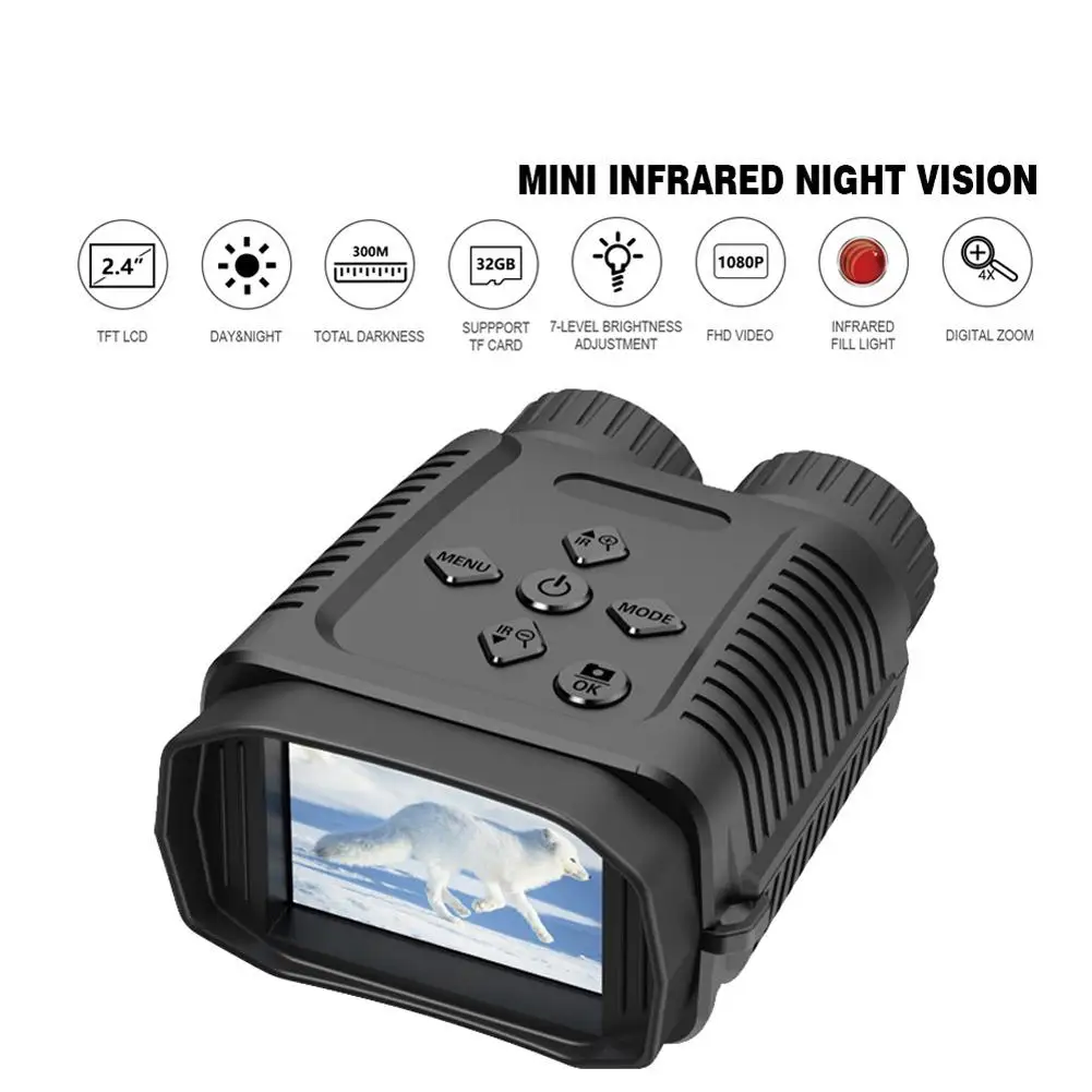 

Mini Night Vision Goggles With 2.4 Inch Tft Screen Infrared Camera Telescope Digital Binoculars