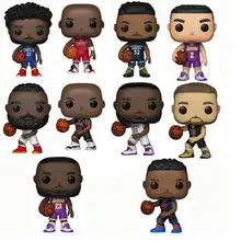 Funko 농구 스타 타운 39 # 웨스트브룩 40 # 르브론 52 # 조던 55 # 비닐 액션 피규어 컬렉션 모델 어린이 장난감