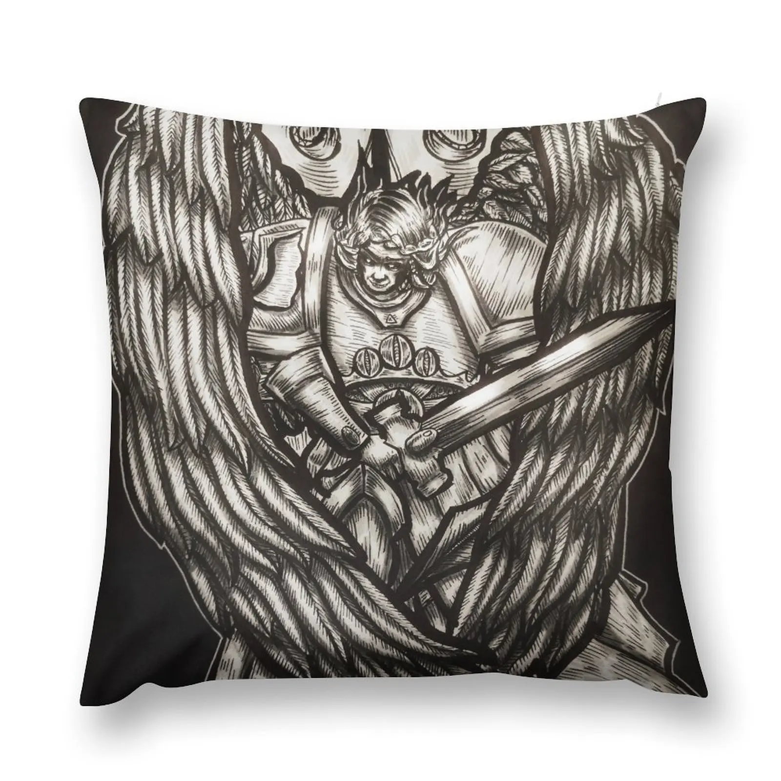 Портрет кровавой декоративной подушки Рождественская подушка