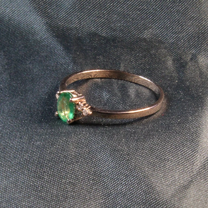 Ювелирные изделия CoLife 100% натуральное Изумрудное кольцо для помолвки 4*6 мм