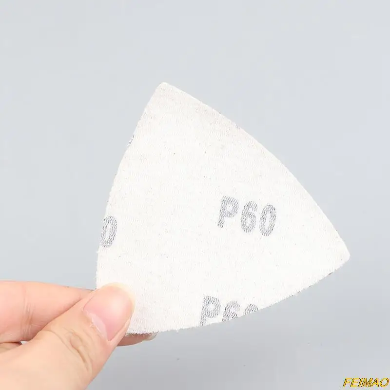 

51 Pcs Closed Mouth Kit 60/80/ 120/ 180/ 240 Self-Adhesive Triangle Disc Sanding Holder Sanding Holder Sandpaper Kit
