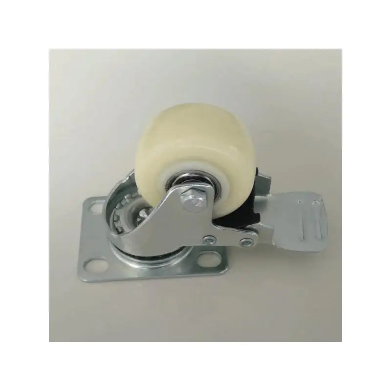 4 упаковки роликов 1 5-дюймовые универсальные тормозные колеса белый нейлон