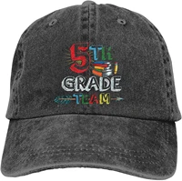 ljr unisex adult 5th fifth grade team baseball cowboy hat comfortable adjustable and washable black