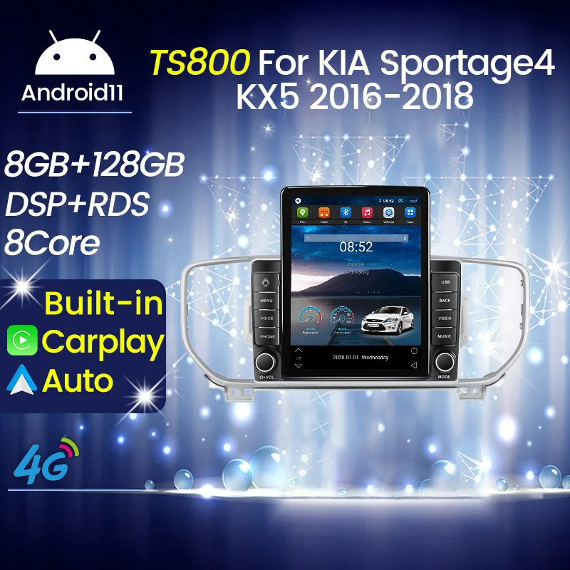магнитола 2 din Android 11 4G LTE WIFI для Tesla Style вертикальный экран автомобильное радио