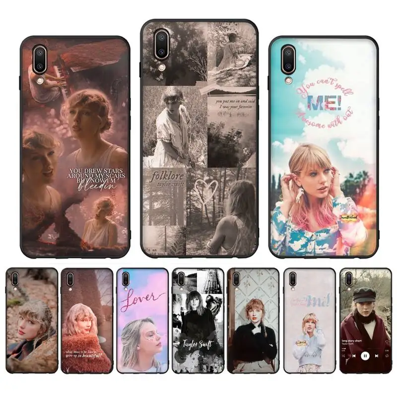 Singer-Taylors-Swifts Phone Case for Redmi 8 9 9A for Samsung J5 J6 Note9 for Huawei NOVA3E Mate20lite cover