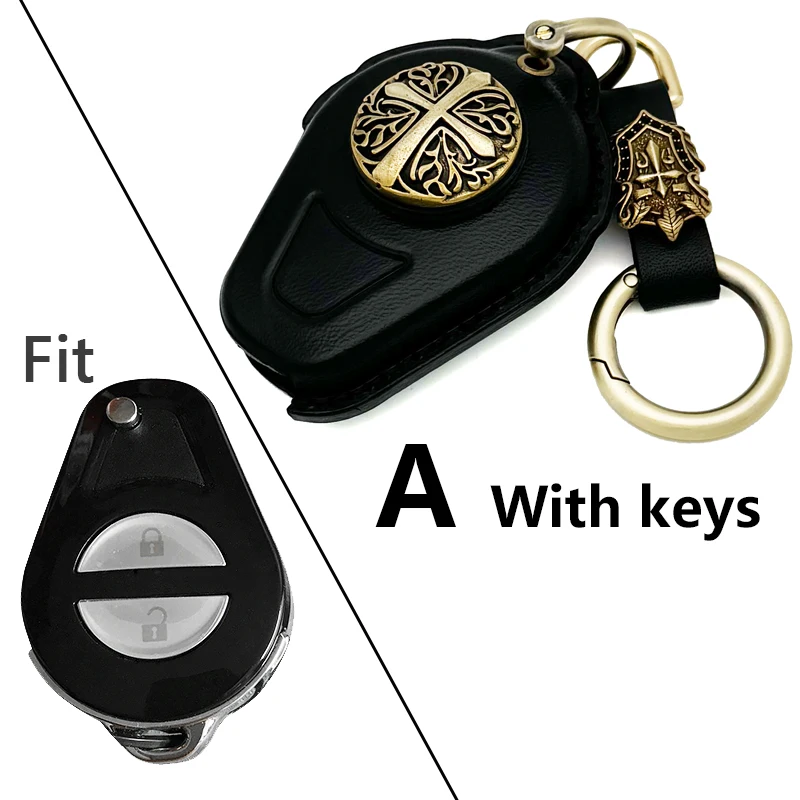 Чехол для смарт-ключа из натуральной кожи, чехол для брелока CVO для мотоциклов Harley Davidson, брелок CVO с латунным значком