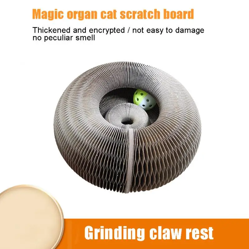 

Cat Climbing Frame Household Paper Organ Durable With Bell Cat Grinding Claw Pet Supplies Cat Scratcher Lounge Bed Cat Toy