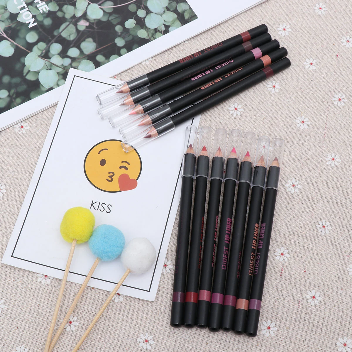 

12PCS Lip Pencils Smooth Lip Liners Lip High Pigmented Lip Liner Set Make Lip Liners
