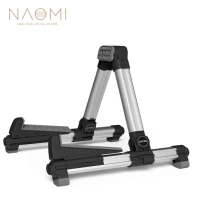 naomi ags 08 electric guitar stand folding adjustable guitar stand aluminum alloy a frame stand silver guitar axxessories new
