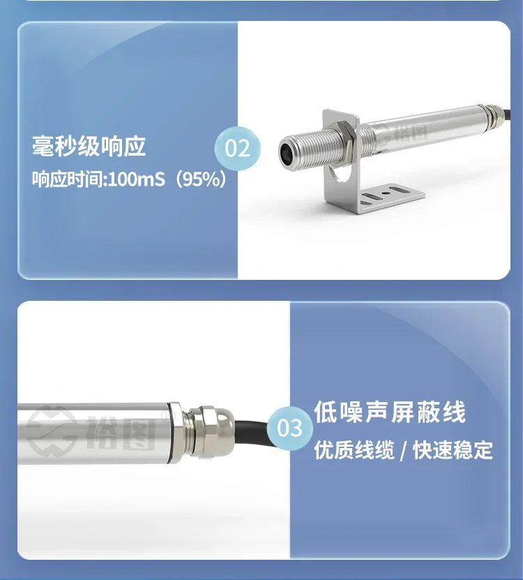 YT-M412A точный инфракрасный термометр с короткими волнами онлайн датчик