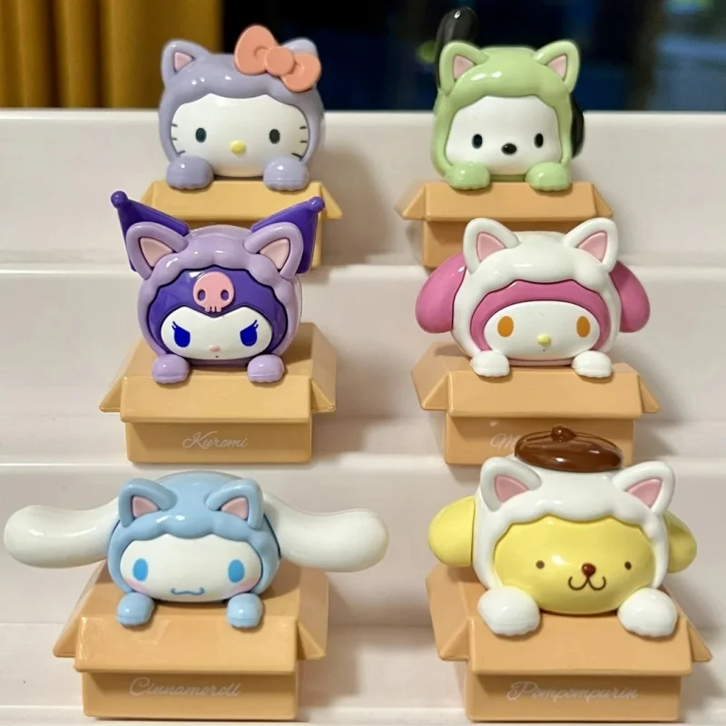 TAKARA TOMY Sanrio Family Cat Series слепые фигурки