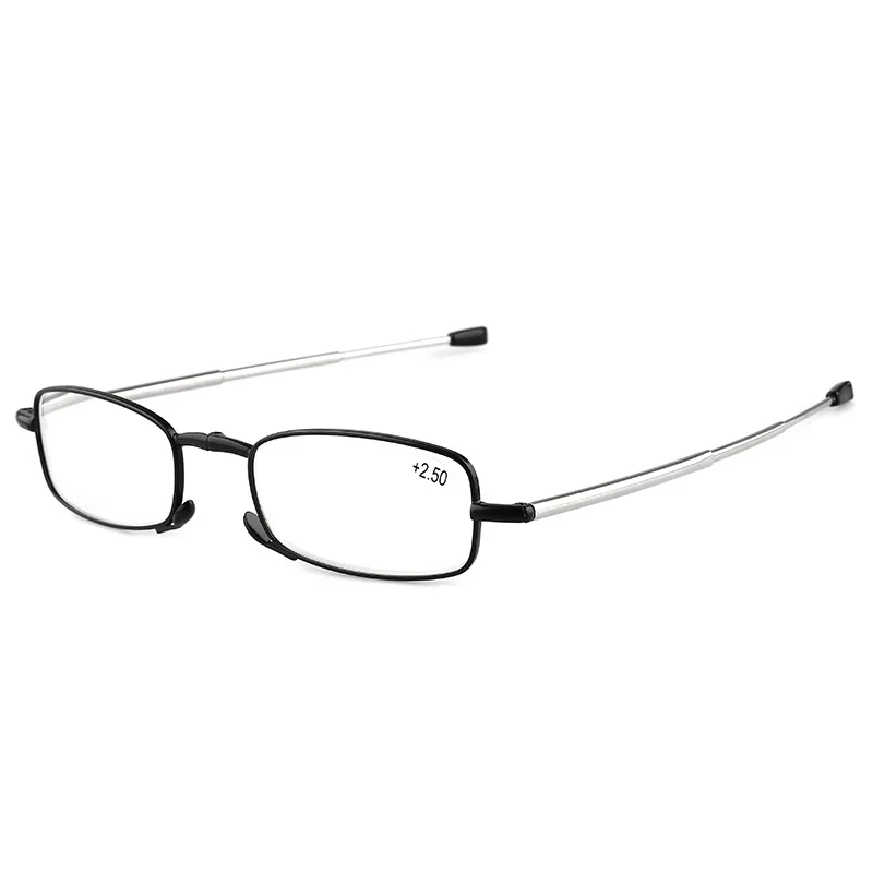 

Titanium Alloy Folding Reading Glasses Foldable Presbyopia Men Women Ultra light Eyewear With Case Anti blue light 1.0 1.5 2.0