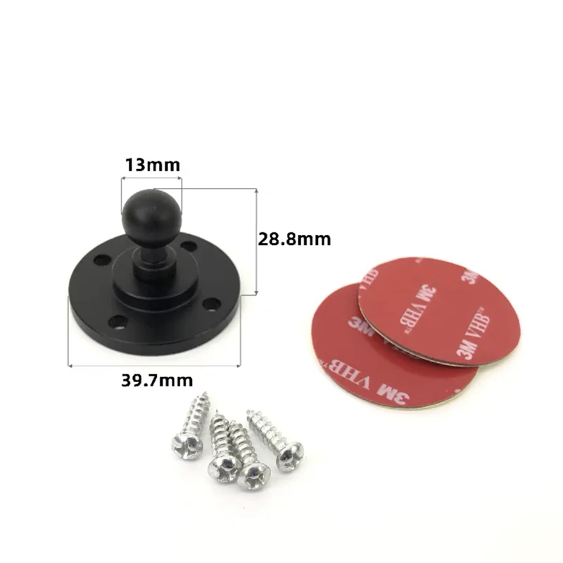 3M Glue Sticker 13mm 15mm 17mm Ball Head For Magnetic Car Phone Holder GPS Support Stand Mount Hook 360 Rotation Bracket Base