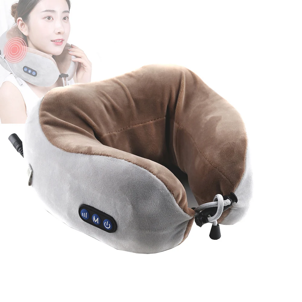 

Electric U shaped Pillow massager Portable Shoulder Cervical Massager Travel Home Car Relaxing neck head Massage pillow