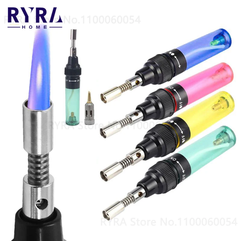 

Набор паяльника 4 в 1, портативная ручка для сварки, розжиг, Газовый паяльник, беспроводной бутановый наконечник для печатной платы