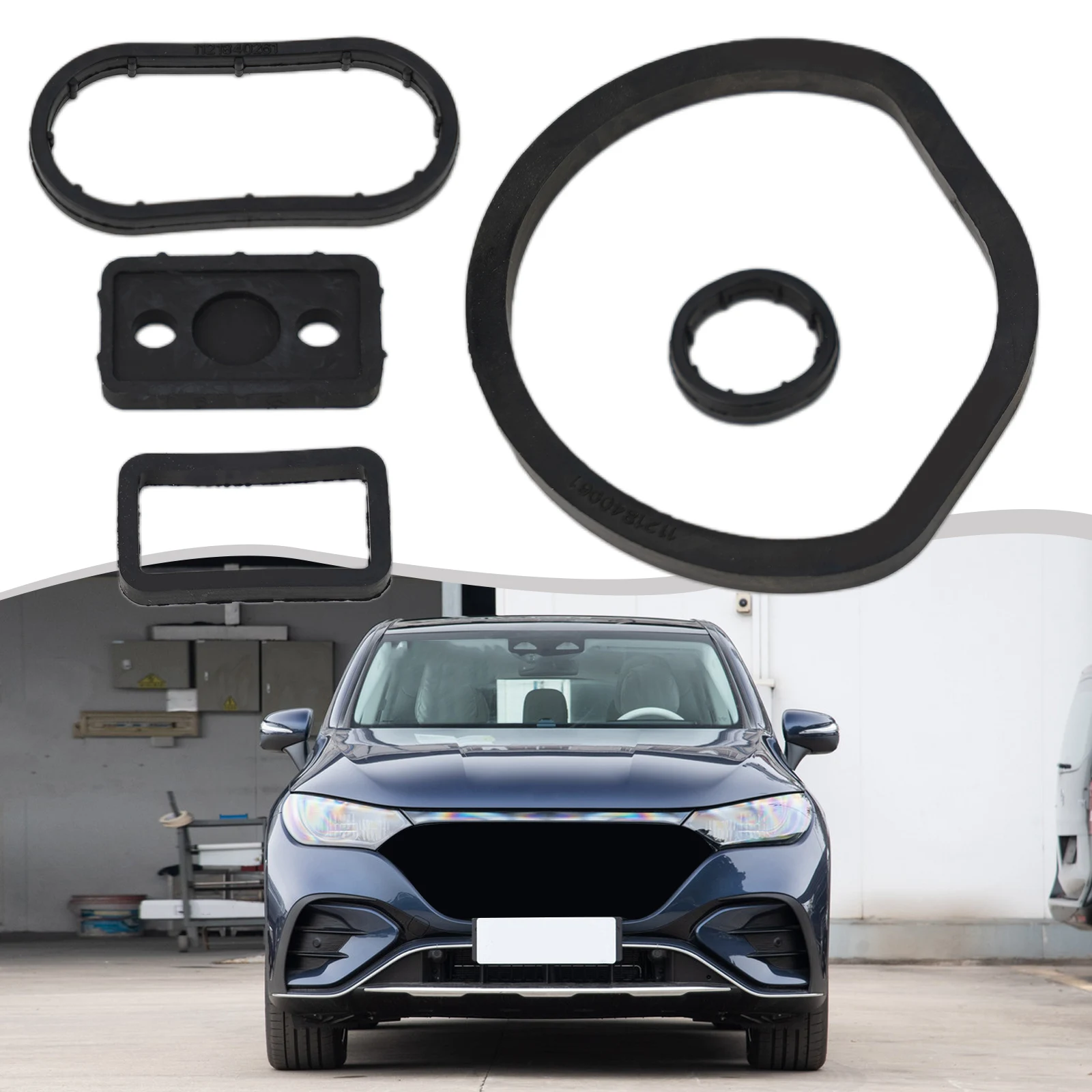 Комплекты уплотнений корпуса масляного фильтра черного цвета для Mercedes W163