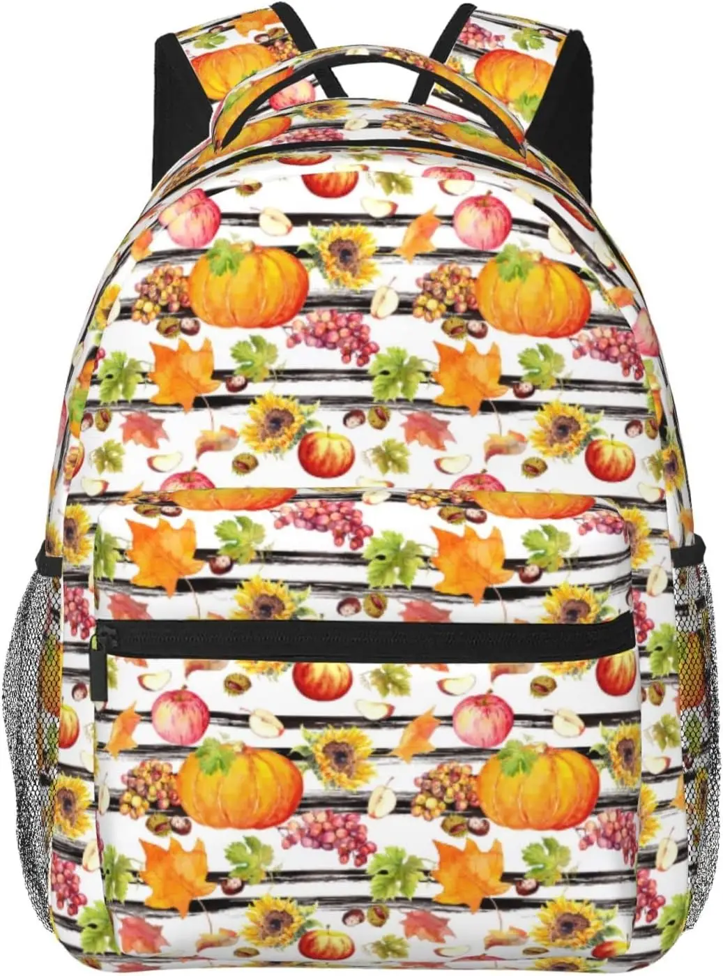 Thanksgiving Vintage Fruits And Vegetables Lightweight Laptop Backpack for Women Men College Bookbag Casual Daypack Travel Bag