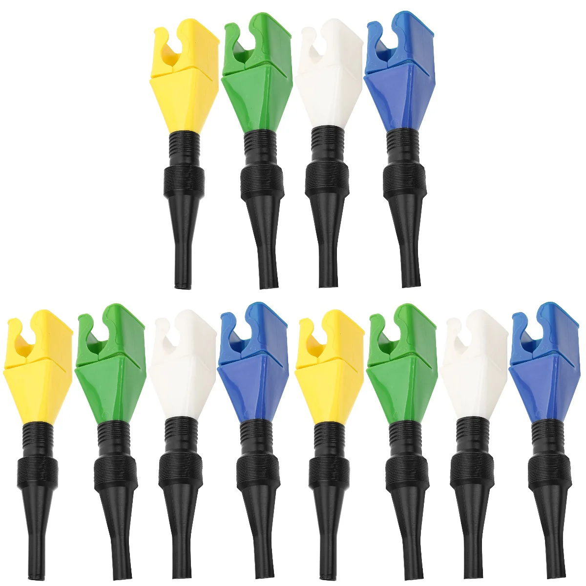 

15 Pcs Portable Automotive Flex Funnel Radiator Hose Kit Oil Transmission Fluid Flexible Drain Plastic Filling Bottles