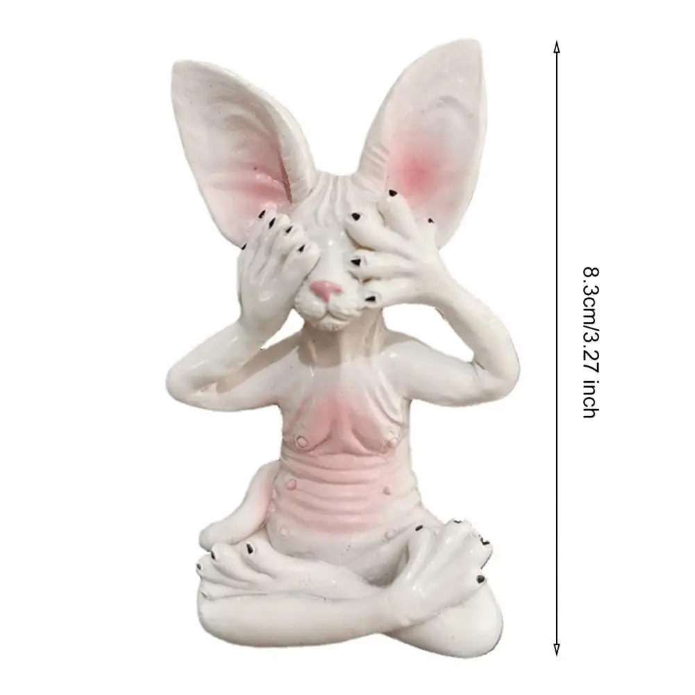 Статуэтка кошки для медитации статуэтка Будды из смолы украшения без волос сидят