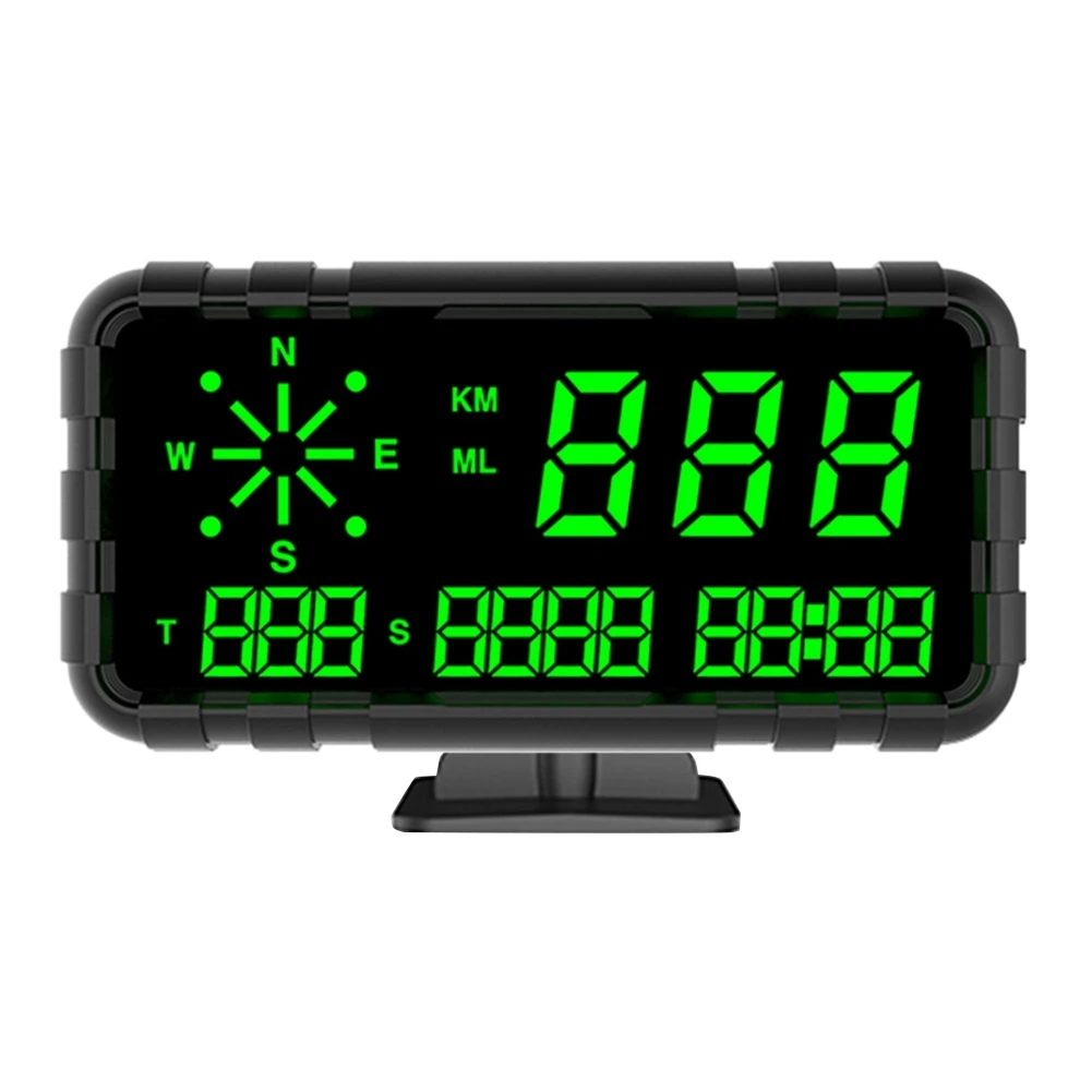C3012 HUD Спидометр Одометр Компас Проекционный дисплей GPS Цифровой Большие шрифты