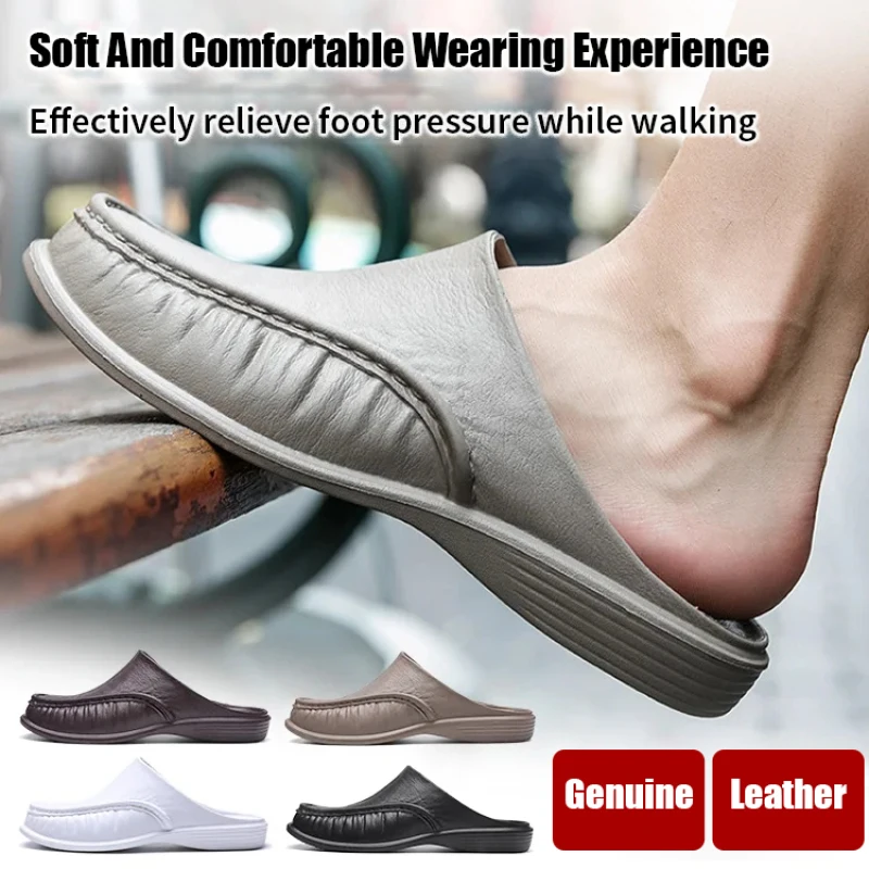 

Men's Summer Shoes Non-slip Soft Sole Sandals Casual Beach Slippers