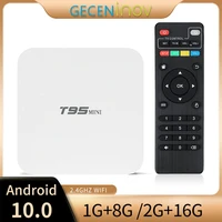 android 10 0 tv box t95 mini quad core 2gb ram 16gb rom smart tv box 2 4g wifi 1080p set top box 4k media player