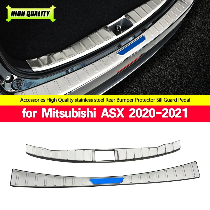 

Car-styling Stainless Steel After The Guard Back Shrouds Rear Bumper Sill Fit for Mitsubishi ASX 2020 2021 Car Accessories Auto