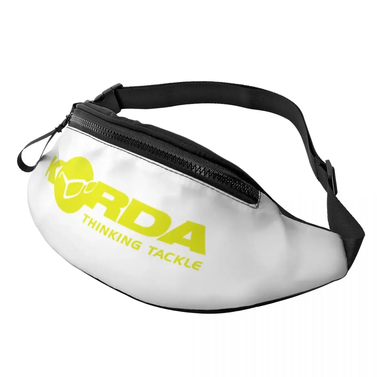 

Fashion Kordas Fishing Logo Fanny Pack for Cycling Camping Men Women Crossbody Waist Bag Phone Money Pouch