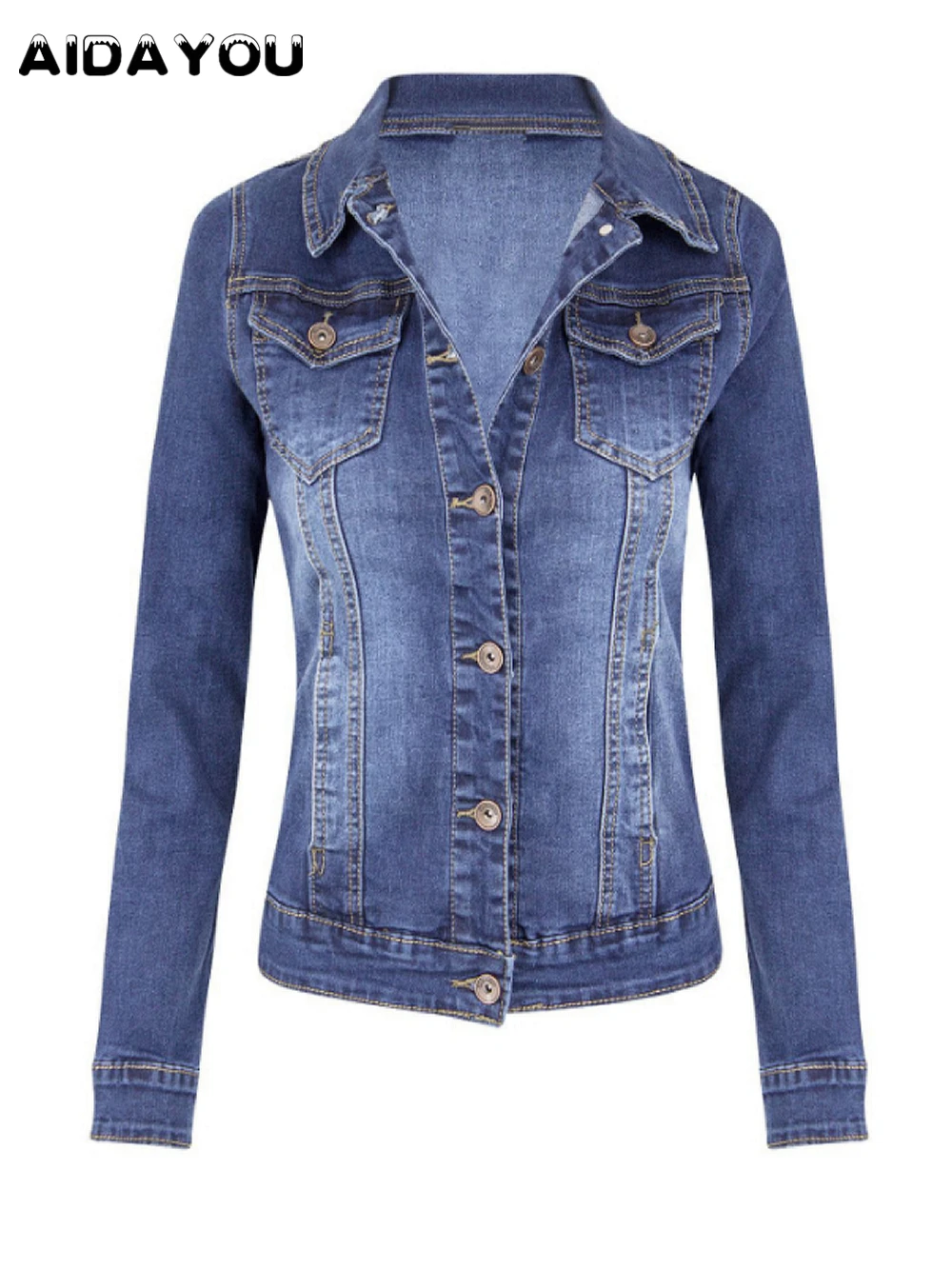 

Denim Jeans Jacket for Women Ripped Jean Jacket Boyfriend Long Sleeve Coat Vintage Short Moto Jacket ouc2538