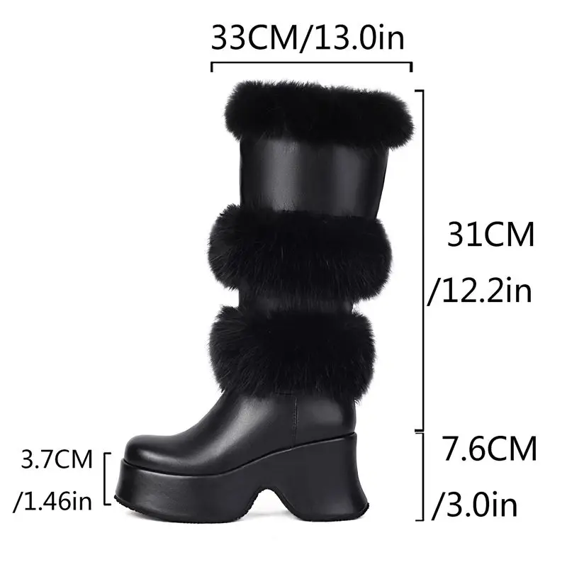 Girseaby 2024 новые женские сапоги до колена с квадратным носком на блочном каблуке 7 6